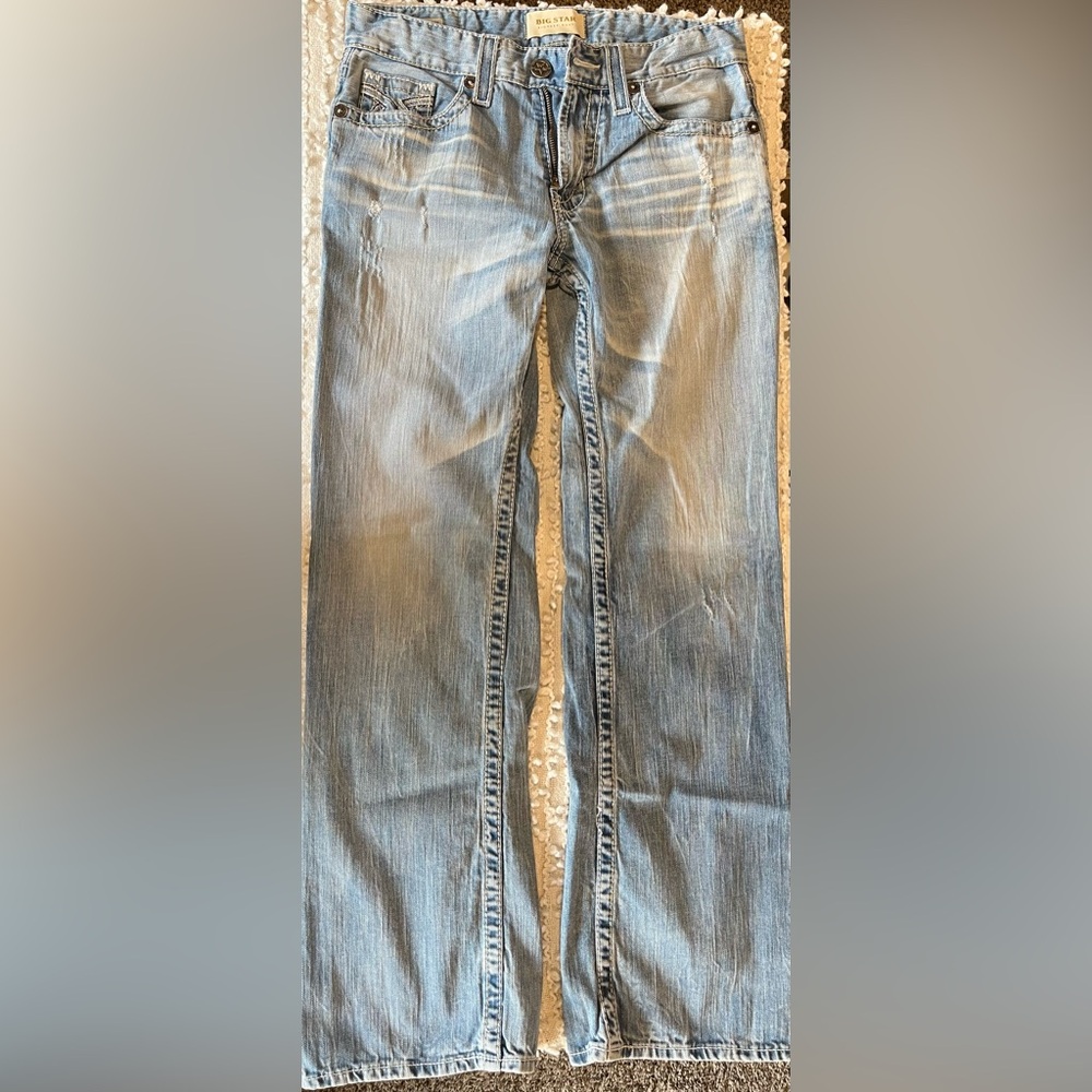 Big Star Men's Bootcut Jeans - Light Blue